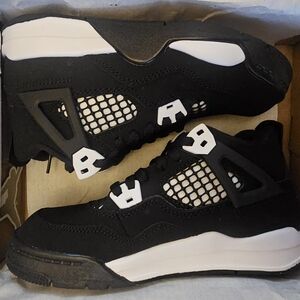 Kids Black and White Sneakers